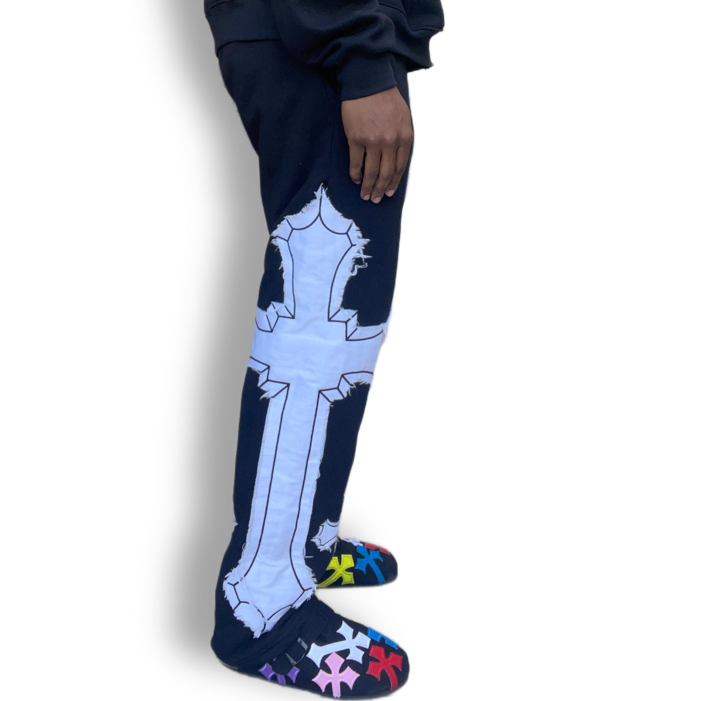 CRWN Savior Black Sweatpants