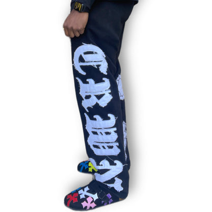 CRWN Savior Black Sweatpants