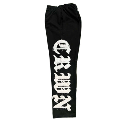 CRWN Savior Black Sweatpants