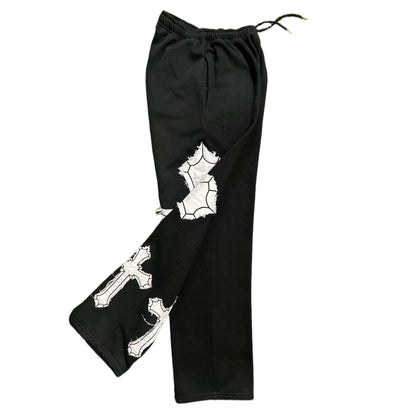 CRWN Savior Black Sweatpants